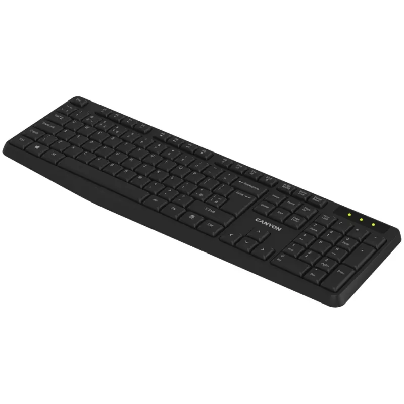 Klawiatura CANYON KB-W01 Wireless Black