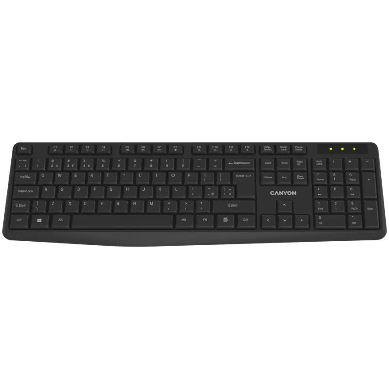 Klawiatura CANYON KB-W01 Wireless Black