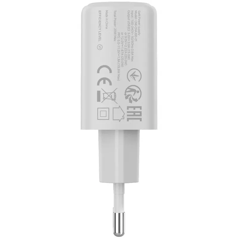 CANYON OnCharge 200 20W USB-C PD Ładowarka ścienna EU Biała