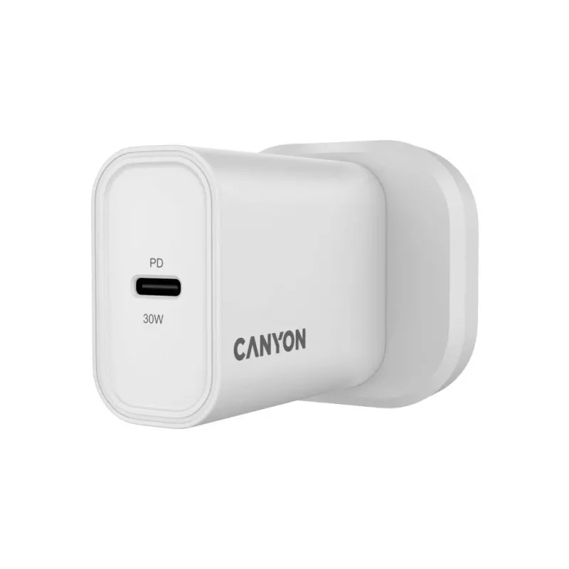 CANYON OnCharge 30CL Max Power 30W 1xPD UK Biała Ładowarka ścienna