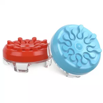 SteelSeries KontrolFreek Performance Thumbsticks Splash (Czerwony/Niebieski, 2 sztuki, do Nintendo Switch Joy-Cons i Nintendo Switch Lite)