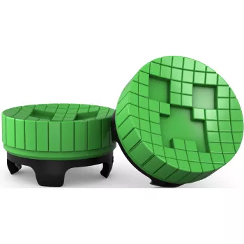 SteelSeries KontrolFreek Minecraft Performance Thumbsticks Creeper Edition (Zielony/Czarny, 2 sztuki, do kontrolera PlayStation 5/4)