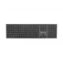 NATEC NKL-1976 Dolphin FR Bezprzewodowa Klawiatura Bluetooth 5.0 + 2.4 GHz X-Scissors Aluminiowa Smukła - Układ Francuski AZERTY - Space Grey