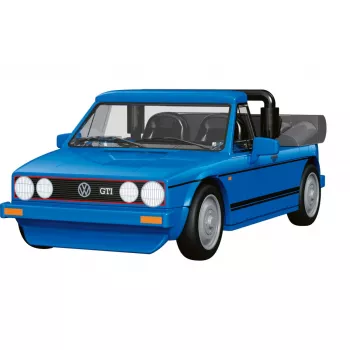 COBI Volkswagen Golf GTI British Version Cabriolet (1984) Niebieski 1:35 Model Samochodu Odlewany