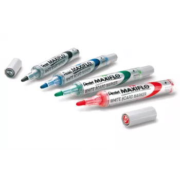 Zestaw markerów do tablicy suchościeralnej Pentel Maxiflo Flex-Feel, kolory mieszane, 2,0 - 5,0 mm, 4 sztuki