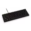 Klawiatura mechaniczna KRUX Qara 60% Gateron Yellow RGB USB-C Czarny