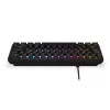 Klawiatura mechaniczna KRUX Qara 60% Gateron Yellow RGB USB-C Czarny