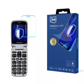 3MK PROTECTION Evolveo EasyPhone FS - 3mk FlexibleGlass Pro Szkło Ochronne, Hybrydowe Szkło, 0,3 mm, 7H, Przezroczyste