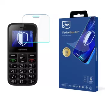 MyPhone Halo A - 3mk FlexibleGlass Pro Hybrydowa Szkło-Ochrona Ekranu (Przezroczysta)