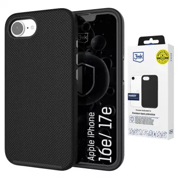 Apple iPhone 16E/ iPhone 17E - 3mk Hardy Shockproof MagCase, Transparent