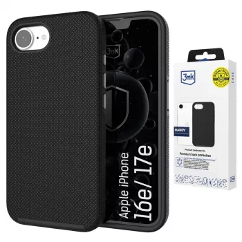 Apple iPhone 16E/ iPhone 17E - 3mk Hardy Shockproof MagCase, Transparent