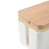 MOZOS KBO-LW-WOOD Bamboo Cable Management Box for Power Strips, Natural Wood