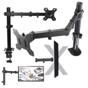 MOZOS MS02 Uchwyt biurkowy do monitora 10-29 inch Czarny