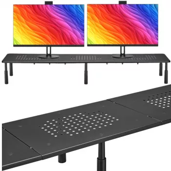 MOZOS SPM2 Podwójna Podstawka pod Monitor 1000x230x120 mm Czarny