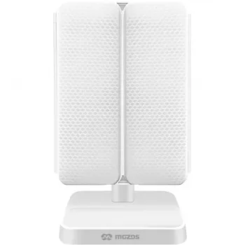 Lustro LED MOZOS ML10X z 10-krotnym powiększeniem, 3 tryby kolorów, płynne ściemnianie, obrót 360°, ładowanie przez USB-C, biały