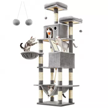 MOZOS Kitty Tree Duże Drzewko dla Kota dla Kotów Wysokie 206 cm