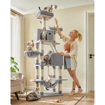 MOZOS Kitty Tree Duże Drzewko dla Kota dla Kotów Wysokie 206 cm