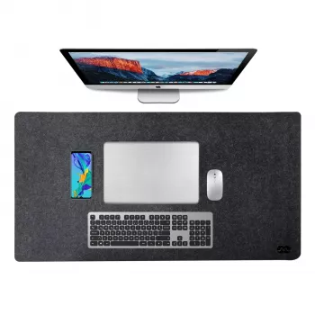 MOZOS WOOL-PAD Premium Podkładka na Biurko 120x60cm Antracytowy Szary