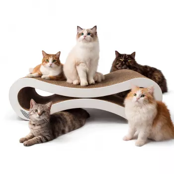 MOZOS KITTY-SPIKE Drapak i legowisko dla kota, karton, duży, 86 cm XXL