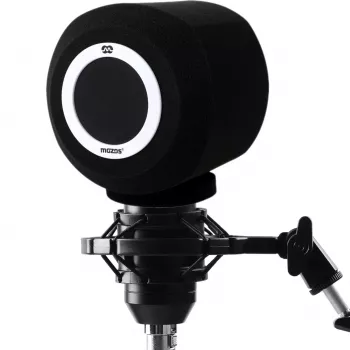MOZOS PS-4 Spherical Foam Microphone Pop Filter Windscreen Black