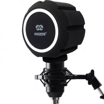 MOZOS PS-5 Spherical Foam Pop Filter for Microphone - Black