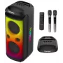 TONSIL Party Dance 1600 Przenośny Głośnik Bluetooth z Oświetleniem LED, Karaoke, 1600W PMPO, 80W RMS, 10 inch Woofer, TWS, Radio FM, Mikrofon i Pilot