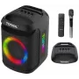 Tonsil Party Dance 800 Przenośny Głośnik Bluetooth z Karaoke, Disco LED, 80W RMS, 2x8 inch Woofery, Czarny