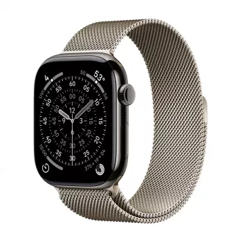 Crong Milano Steel – Bransoleta ze stali nierdzewnej do Apple Watch 44/45/46/49 mm (Champagne)