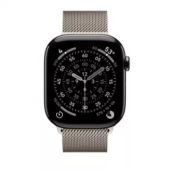 Crong Milano Steel – Bransoleta ze stali nierdzewnej do Apple Watch 44/45/46/49 mm (Champagne)