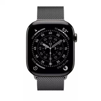 Crong Milano Steel - Bransoleta ze stali nierdzewnej do Apple Watch 38/40/41/42 mm (Grafit)