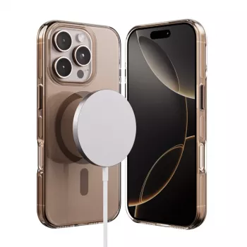 Etui Crong Clear MAG Pro do iPhone 16 Pro Max, MagSafe, Desert