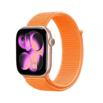Crong Nylon Sport Loop do Apple Watch 38/40/41/42 mm Pomarańczowy