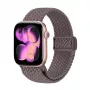 Crong Wave Band Pleciony Pasek Nylonowy do Apple Watch 38/40/41/42 mm Brązowy