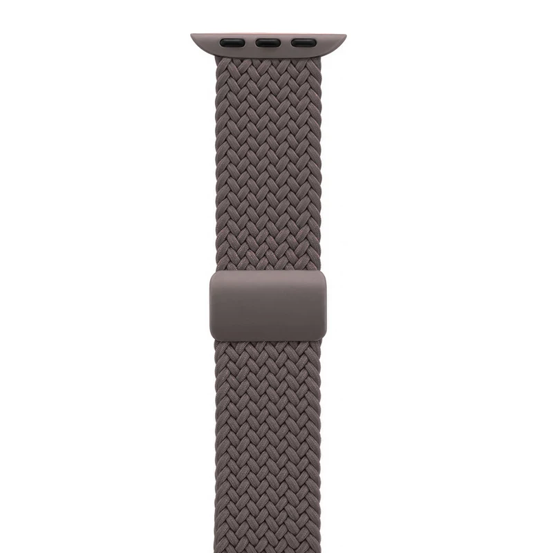 Crong Wave Band Pleciony Pasek Nylonowy do Apple Watch 38/40/41/42 mm Brązowy