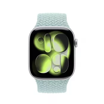 Crong Wave Band Pleciony Pasek Materiałowy do Apple Watch 38/40/41/42 mm (Miętowy)