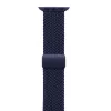 Crong Wave Band Pleciona Nylonowa Pętla Solo do Apple Watch 44/45/46/49 mm (Granatowy)