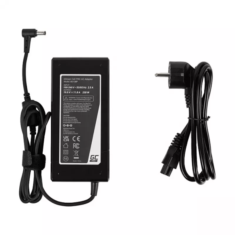 Green Cell PRO 19.5V 11.8A 230W Laptop AC Adapter do Asus ROG Strix G531GU