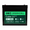 GREEN CELL Greencell AGM VRLA 12V 80Ah Akumulator bezobsługowy do UPS, wag, kamperów (260x168x216mm)