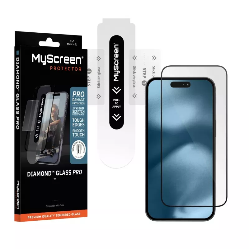 MyScreen Diamond Glass Pro Screen Protector do Apple iPhone 15