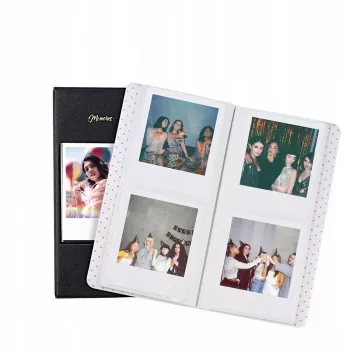LOVEINSTANT Album na zdjęcia na 64 zdjęcia Kompatybilne z Fuji Instax Wide, Square, Polaroid 600, SX-70, Now, i-Type - Biały