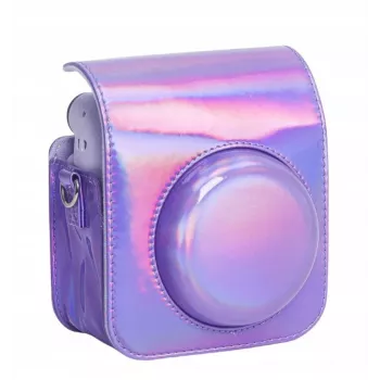 LOVEINSTANT Etui Pokrowiec na Fujifilm Instax Mini 12 - Fioletowy Brokat