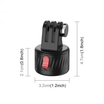 PULUZ Magnetyczny uchwyt szybkomocujący z gwintem 1/4 inch do GoPro Hero 11 10 9 8 7 6 5 4 / SJCAM / Xiaomi / DJI - PU708B