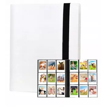 Album na zdjęcia LOVEINSTANT na 360 zdjęć, kompatybilny z Fujifilm Instax Mini / Xiaomi / Polaroid / Canon / HP / Kodak, biały