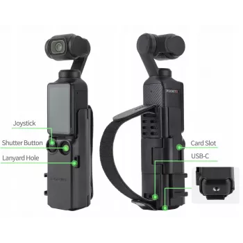 SUNNYLIFE Protective Frame Hand Grip for DJI Osmo Pocket 3 - Black