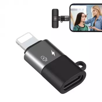 PULUZ Lightning do USB-C OTG Adapter do iPhone, Czarny (PU649B)