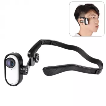 PULUZ Magnetyczny uchwyt na głowę z paskiem do Insta360 GO 3 / GO 3S - Czarny PU974B