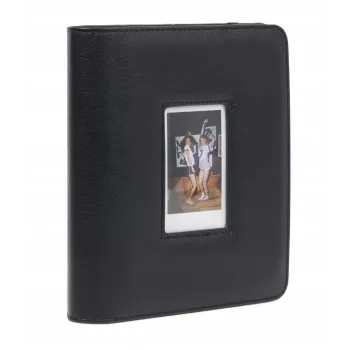LOVEINSTANT Album na zdjęcia 288 zdjęć do Fuji Instax Canon Xiaomi Polaroid HP Kodak Zink – Czarny z okienkiem na okładce