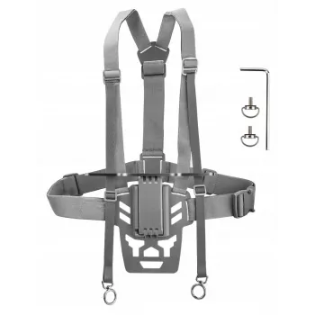 SUNNYLIFE Pasek na klatkę piersiową do kontrolera DJI RC Plus - Czarny