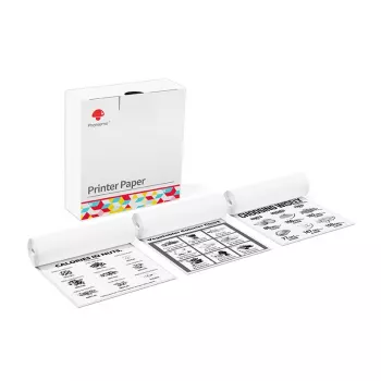 Phomemo 3x Samoprzylepny Papier Etykietowy w Rolce Biały 110mm do Phomemo M832 M04S M04AS / Q22-RMS10-107