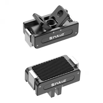 PULUZ 1/4 inch do GoPro Adapter Mocowania dla DJI Osmo Action 5 Pro / 4 / 3 - Czarny